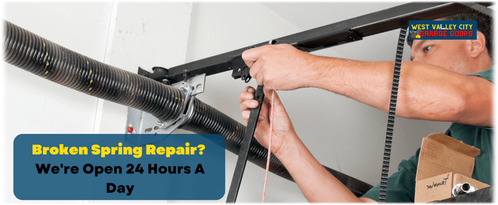 Broken Garage Door Spring Repair West Valley City UT